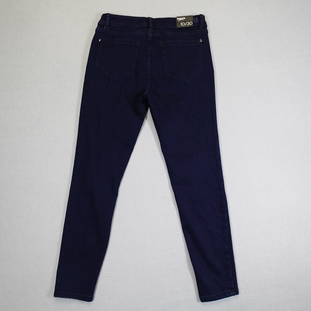 Kensie Jeans Women 10/30 Blue Skinny Denim Pants Casual Stretch Dark Wash - Picture 10 of 11